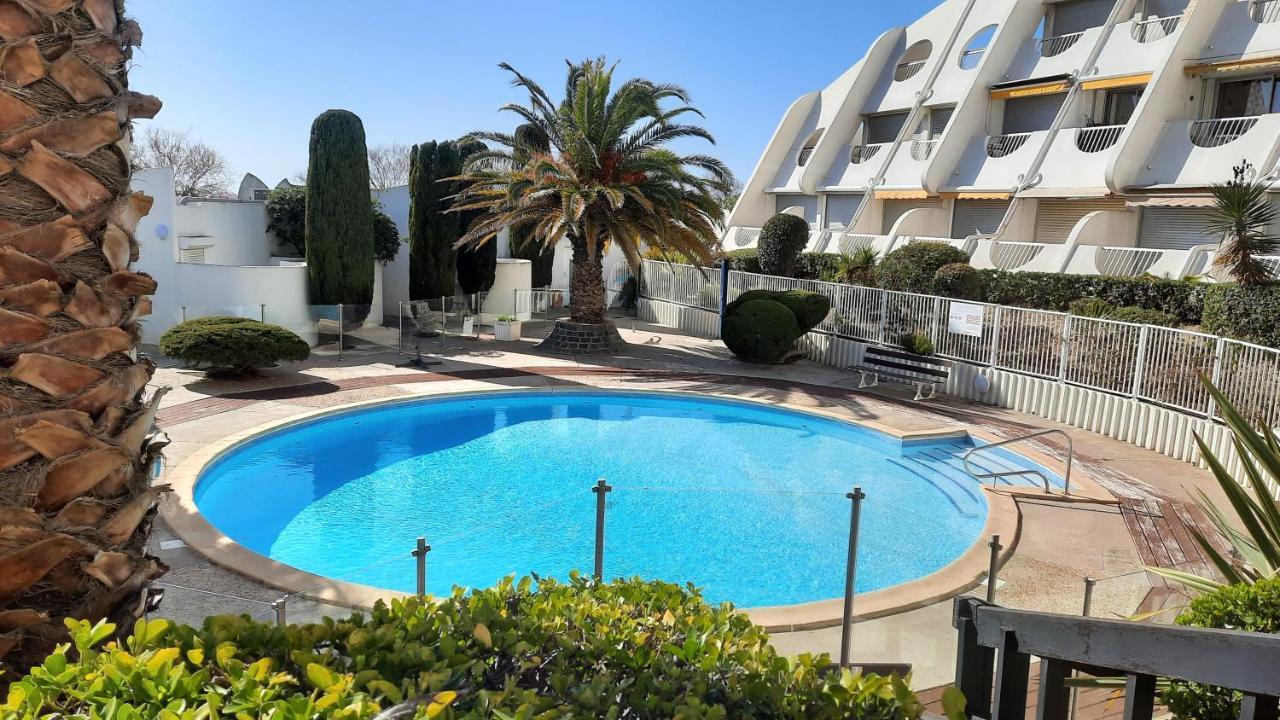Ancre Bleue***, 1Ere Ligne Plage, Piscine, Clim. La Grande Motte Exterior foto