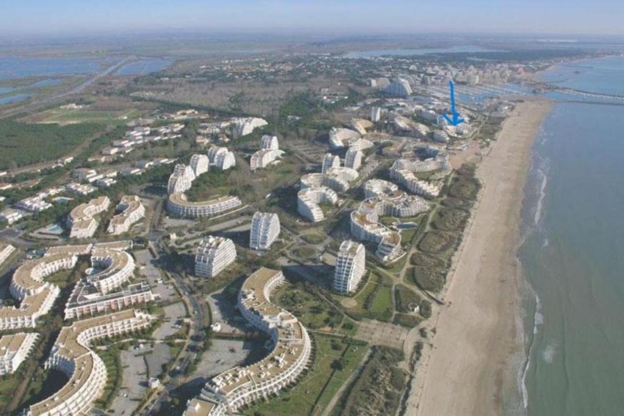 Ancre Bleue***, 1Ere Ligne Plage, Piscine, Clim. La Grande Motte Exterior foto