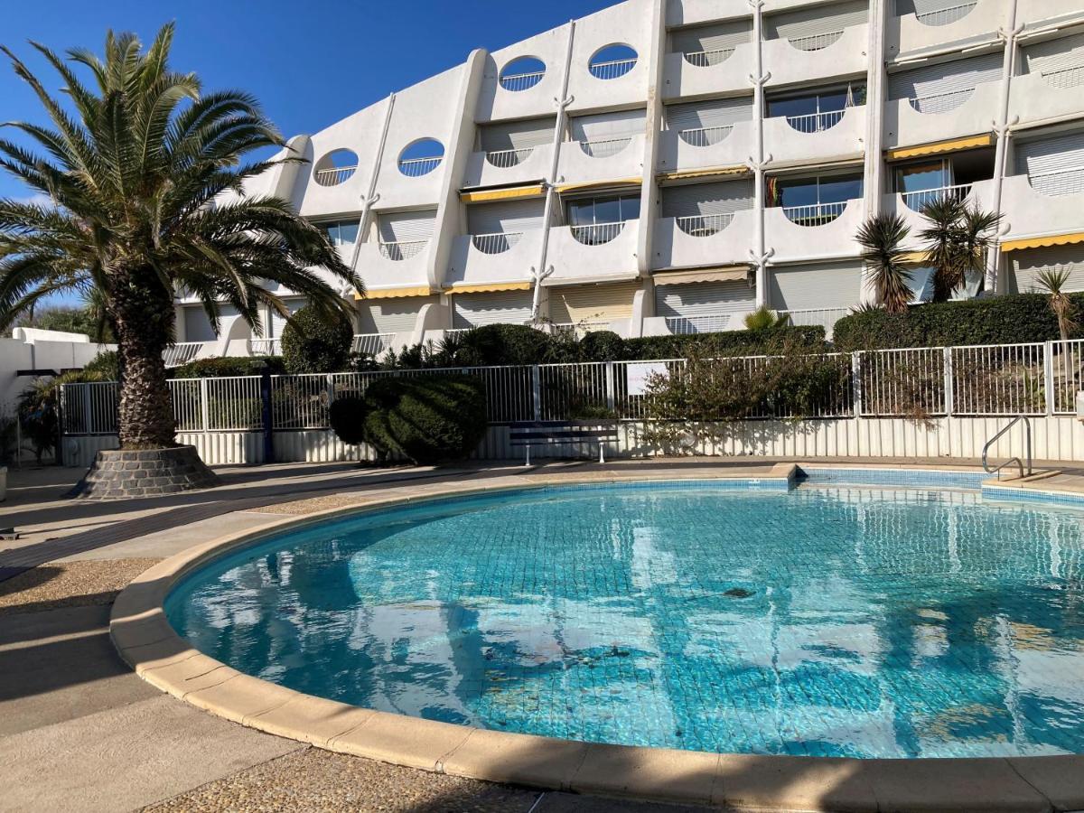 Ancre Bleue***, 1Ere Ligne Plage, Piscine, Clim. La Grande Motte Exterior foto